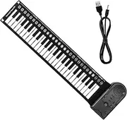 Totority Silicone Keyboard Piano 49 Keys Foldable Piano Hand Rolled Electronic Music Instrument Roll up Piano