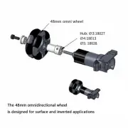 48mm Omni Directional Wheel Loading 2kg For Robotic Competition Robotic Toy CH