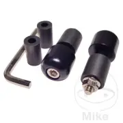 Black Handle Bar End Weight Sliders Suzuki SFV 650 A Gladius ABS 2009 - 2016