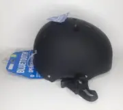 New Krash Bluetooth Speaker Bike Helmet Youth 54-58 Cm Black