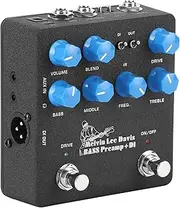 Bass Preamp, Bass Effect, DI Box Effect Pedal, NUX NBP‑5 Electric Bass Preamp+DI Box Effect Pedal Metal Musical Instrument Supplies