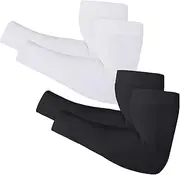 [Newbyinn] Arm Sleeves for Men Women Youth, Size L - XL, UV Sun Protection Compression Cooling Sleeves to Cover Arm Tattoo