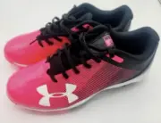 Under Armour Leadoff Low RM J Youth 4.5Y Pink Baseball Cleats Shoes 1297316-002