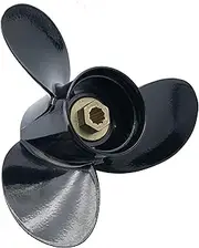 OEM Grade Aluminum Outboard 3 Blades Propeller Compatible for Mercury Outboard Engines 9.9/15 Bigfoot,20/25HP 2 Strokes with 10 Spline Tooth,RH