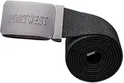[Portwest] Elasticated Stretch Webbing Work Belt, Black