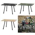 Folding Table Camp Table Adjustable Height for Barbecue Garden Backpacking