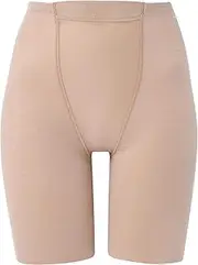 [Wing] NQ1762 Women's Girdle, Moderate Tummy Suppression, Cotton Blend (Body Fabric), Soft Type, Long Length, Single Piece, Fits Up to 3L, Large Size