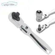 1/4" Drive Ratchet 2-in-1 Flex Head Ratchet Wrench 72T Teeth Socket Repair Tool