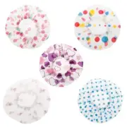 Shower Caps for Women Reusable Shower Hair Caps Flower Print