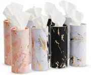 8-Pack Car Tissues Cylinder Boxes - round Wipes for Car Cup Holder (50 Tissues