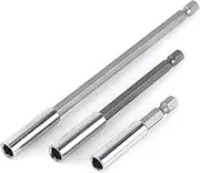 Stable Universal 1/4Inch Quick Hex Shank and 1/4Inch Hex Socket, Magnetic Bit Holder, Bit Holder, Durable for Electric Screwdrivers Home
