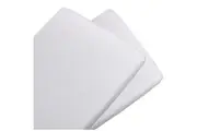 2PK Living Textiles Cotton Jersey Bassinet Fitted Sheet Nursery Bedding White