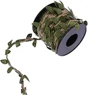 NUOBESTY 10M Artificial Vines Burlap Ribbon for Rustic Wedding Decorations DIY Crafting Bouquets and Event Decor Premium Quality Durable Beautiful Greenery Simulations