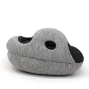 Desk Nap Pillow Soft Comfortable Breathable Arm Rest Supporter Cushion Travel Office Pillow GREY COLOR
