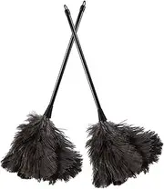 Lurrose 2pcs Ostrich Duster Home Cleaning Tool Cleaning Brush Floor Cleaners Hand Duster Kitchen Cabinets Handles Floor Vacuum Car Cleaning Supplies Handle Duster Chick Ceiling Fan