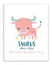 The Kids Room by Stupell Fun Modern Zodiac Taurus