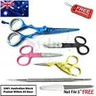 6 Pcs Beauty Kit Tools Hair Dressing Scissors & Cuticle Eyebrow Hair Cut Scissor
