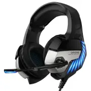 K5 Pro Gaming Headsets Gamer Headphones Surround Sound Stereo Wired Earphones USB Mic Colourful Light PC Laptop Game Headset