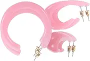 [Yardenfun] 3 Pairs Multicolor Earrings Retro Earrings Plastic Earrings Set Earring Set Acetate Sheet Vintage Pink