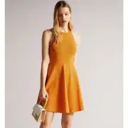Ted Baker Salny Rayon Flippy Knit Dress Fit & Flare Size 6 (Ted Baker Sz 2) NWT