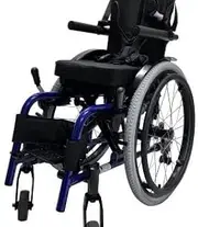 Children's Manual Wheelchair with Safety Harness Support and Adjustable Seat Width