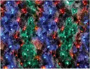 Raraion - 180 Multi-Coloured LED Christmas Net Lights 1.7 x 1.2m