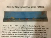 Beach Tyme Quilts Row By Row Quilt Kit 2015 WA NEW