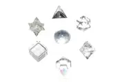 Crystal Wonderland Clear Quartz Sacred Geometry Set Platonic Solid 7 Pieces