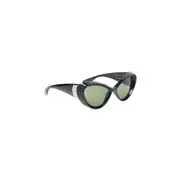 [Jean Paul Gaultier] Jean Paul Gaultier-Black Acetate "Parisian Cat" Sunglasses-Donna OS OS