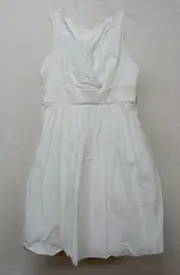 ADRIANNA PAPELL LADIES WHITE SLEEVELESS SUMMER DRESS SIZE 10 NEW WITH TAGS