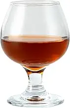 Restaurantware-Vetri 6 Ounce Brandy Snifters, 24 Stemmed Whiskey Glasses - No Lead, Dishwashable, Clear Glass Tumblers for Tasting Bourbon, Cognac, Scotch, Great for Spirit Drinks, Old Fashioned