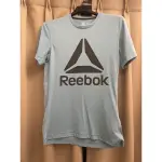 REEBOK CLASSICS S號淺灰藍LOGO T-SHIRT