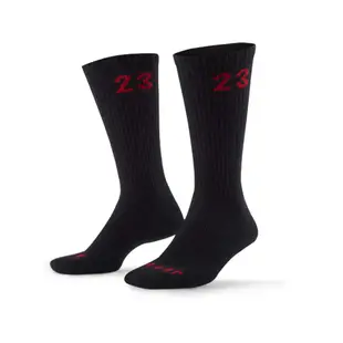 Jordan 襪子 Essential Crew Socks 6雙入 23 黑紅 喬丹 【ACS】 DH4287-011