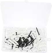 HOLIDYOYO 1 Set Wall Anchors and Screws Self-Tapping Screws for Drywall Plastic Wall Anchors Kit Storage Box