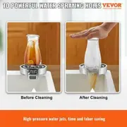 Glass Rinser 10 Powerful Spraying Jets 360 degree Rotating Cup Rinser for Sink Wearproof ABS Kitchen Sink Faucet Cup Washer & ABS Cup Holder