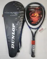 Dunlop Max Superlong +1.50 Tennis Racket w/ Cover - 4 5/8 in, Unstrung, Longbody