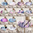 Purple Marble Tablecloth Table Cover Waterproof Elastic Edge Dining Table Cloths