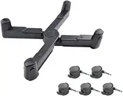 Hjdlhx Stand, Computer Host Mount, Adjustable with Caster, PC Case Support, Computer Mount for Bedroom, Study Room, Black
