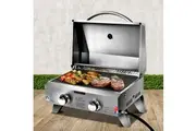 Portable Gas BBQ LPG Oven Camping Cooker Grill 2 Burners Stove Outdoor