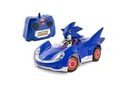Sonic Sega All-Stars Racing RC: Sonic - NKOK 681, 1:28 Scale 2.4GHz Remote Controlled Car, 6.5" Compact Design, Officially Licensed Sega Sonic The Hedgehog, Battery Powered, Ages 6+