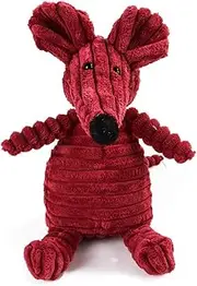 BT Bear Pet Squeaky Toys, Durable Plush Dog Toy Squeak Chew Toys,Various Animals Shapes Training Squeaky Toys for Puppy Small Dogs Medium Large Dogs (Mouse)