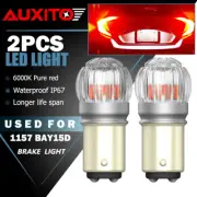 2Pcs Red 1157 BAY15D 33SMD LED Backup Reverse Brake Stop Turn Signal Light Bulbs (for: Renault)