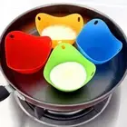 4Pcs Round Silicone Egg Poacher Poaching Pods Bowl Rings Cooker Kitchen Boiler