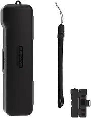 Travel Hard Case with Magnetic Storage Slot for DJI Osmo Pocket 3, Can Stored 2 MicroSD Card and 3 Lens Filter, Protective Case with Lanyard for Pocket 3 Video Camera Accessories, Black, Travel