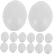 Kisangel 60pcs Painted Simulation Egg Craft Eggs Decorative Color Clue Decorating Real Like Fake Egg Shape Fun Painted Dye Decorate Paintable Large Imitation White