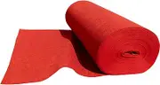 Aisle Runner Carpet, Red Wedding Carpet Runner 2mm Thickness Aisle Runner Carpet, Bridal Walkway Wear-Resistant Runner Rug for Birthday Party Church Event Hallway Decorations, Easy to Cut