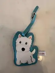 NEW FouFou Scottie Dog West Highland Scottish Terrier Westie Leather Luggage Tag