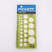 Pickett 1200 Circles Template Drafting Tool NEW Sealed