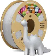 OVERTURE Easy PLA Filament 1.75mm, Beginner-Friendly 3D Printing Filament, Smooth Extrusion, Low Warping, 1kg (2.2lbs) Cardboard Spool, Dimensional Accuracy +/- 0.02mm (Easy Rock White)