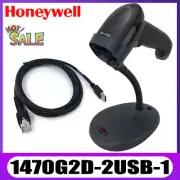 Honeywell Voyager 1470G2D-2USB-1 1D 2D Barcode Scanner Reader W/ USB Cable+Stand